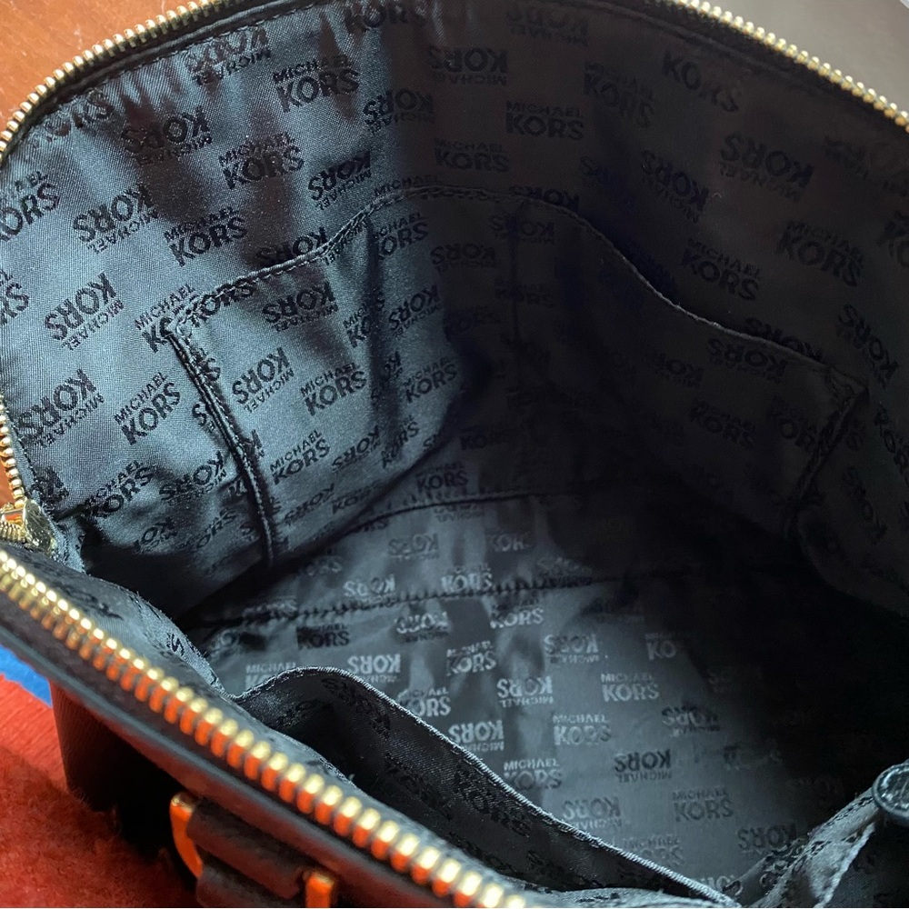 NWT Michael Kors Y2K Cindy black leather dome satchel - Picture 11 of 16